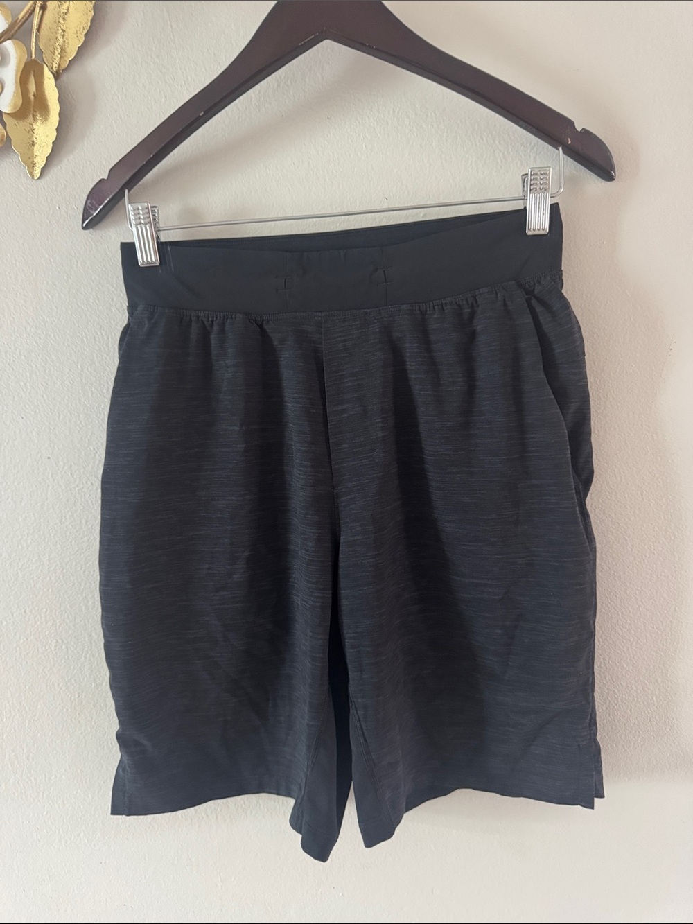 Black Knit Pull-On Shorts